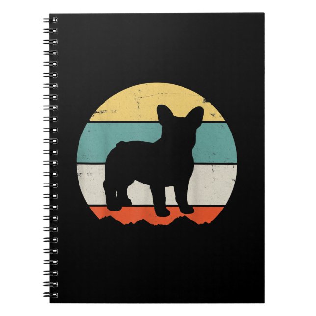 Caderno Espiral buldogue francês | presente meninas crianças buldo (Frente)