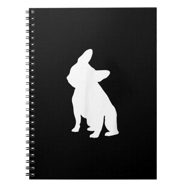 Caderno Espiral buldogue francês simples | presente bonitinho fren (Frente)