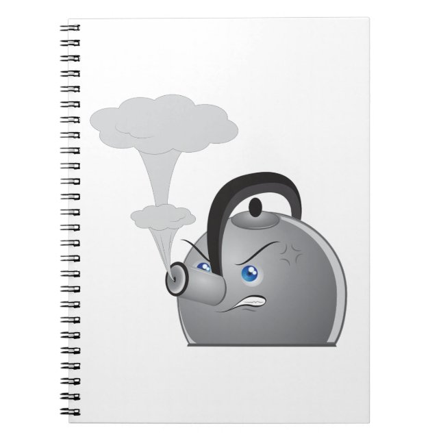 Caderno Espiral Bule de Chá Irritado (Frente)