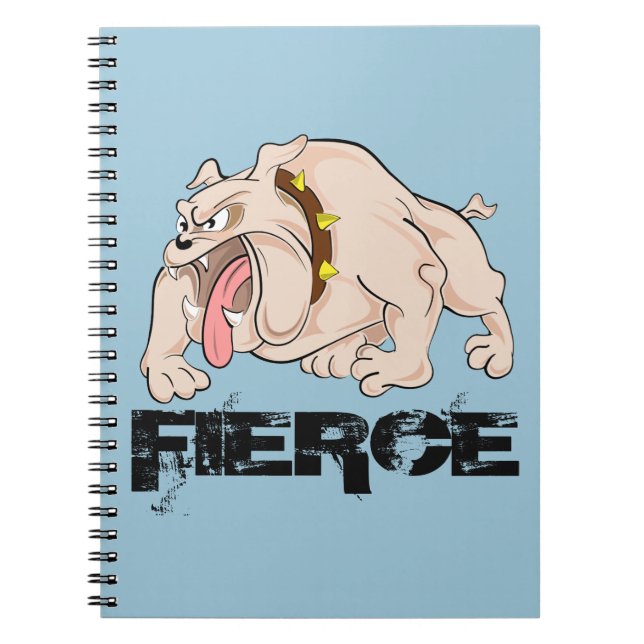 Caderno Espiral Bulldog Fierce (Frente)