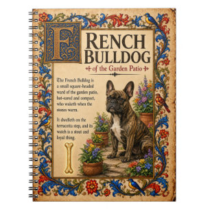 Caderno Espiral Bulldog Francês, Arte Medieval Bestiário