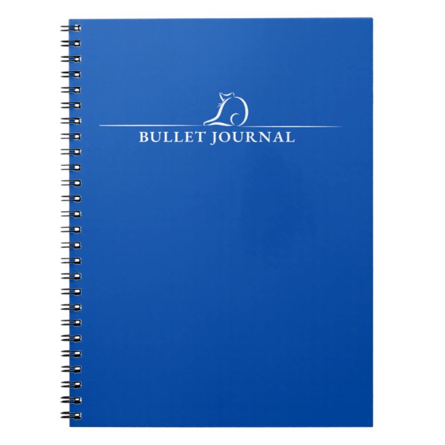 Caderno Espiral Bullet journal gato (Frente)