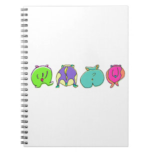 Caderno Espiral Bumbuns Coloridos de Hamster