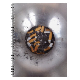 Caderno Espiral Bumbuns de cigarros no cinturão fumadores de prata