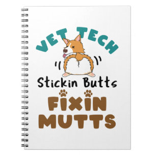 Caderno Espiral Bumbuns do Vet Tech Stickin e Mutações de Fixação