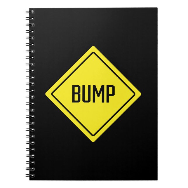 Caderno Espiral Bump | Sinal de aviso | Notebook espiral (Frente)