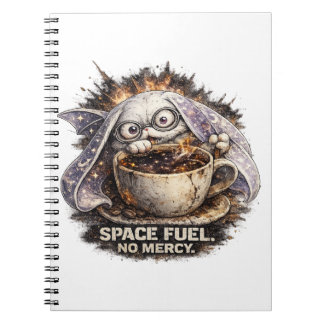 Caderno Espiral Bunny Café Espacial Mágico de Halloween