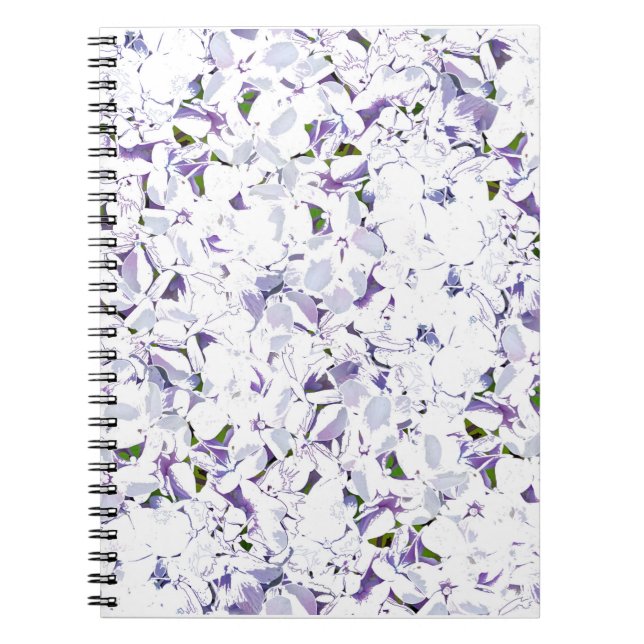 Caderno Espiral Buquê de flores de aquarelas de híbridos. (Frente)