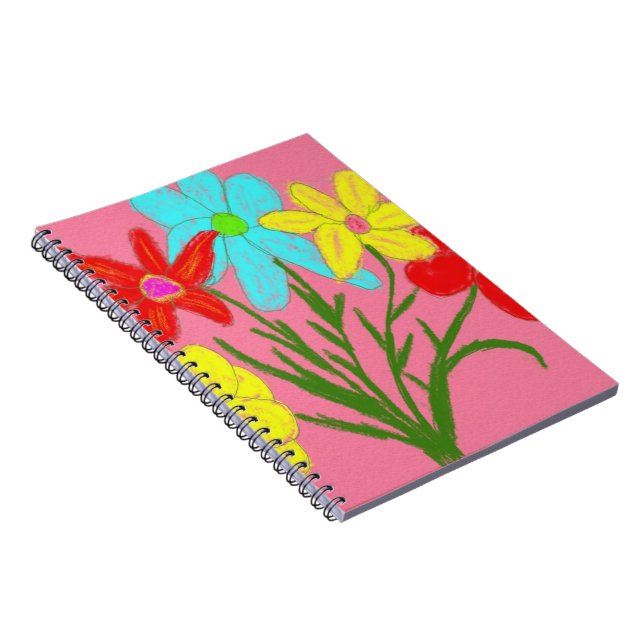 Caderno Espiral buquê primavera (Lado Direito)