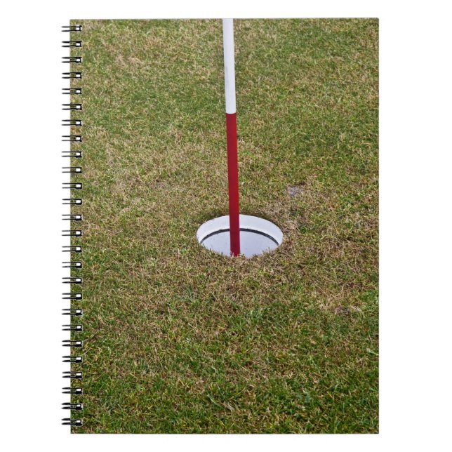 Caderno Espiral Buraco de golfe (Frente)