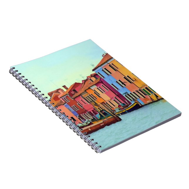 Caderno Espiral BURANO - Veneza da laguna veneziana - Burano (Lado Direito)