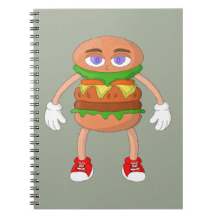 Caderno Espiral Burger Amigável