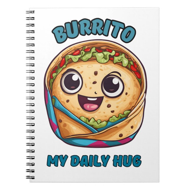 Caderno Espiral Burrito My Daily Hug (Frente)