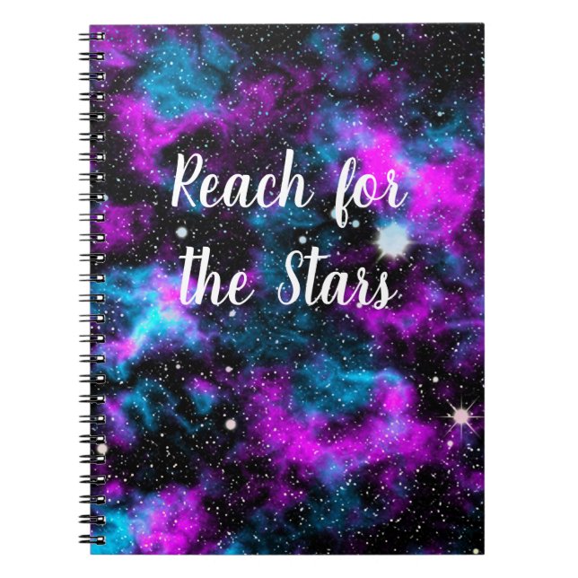 Caderno Espiral Busca no notebook Stars Galaxy (Frente)