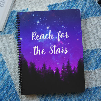Caderno Espiral Busca no notebook Stars Galaxy Forest