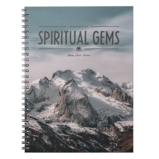 Caderno Espiral Busca para gemas espirituais
