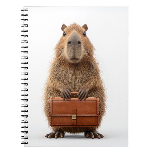 Caderno Espiral Business Capybara com Briefcase (Frente)