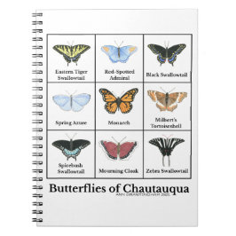 Caderno Espiral Butterflies of Chautauqua
