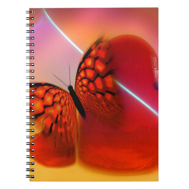 Caderno Espiral Butterfly and Hearts (Frente)