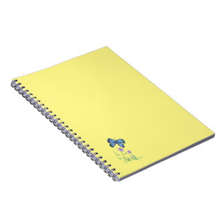 Caderno Espiral Butterfly and Wildflower Notebook