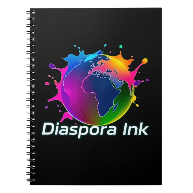 Caderno Espiral By Diaspora Ink.  Notebook/Journal.  (Frente)