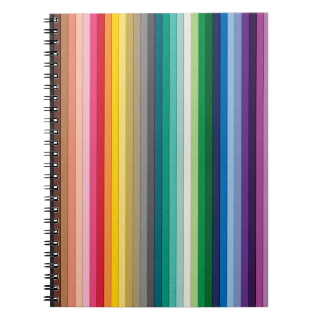 CADERNO ESPIRAL BYB2 STRIPES SÓLIDAS PLANOS DE PAREDE COLORIDOS (Frente)