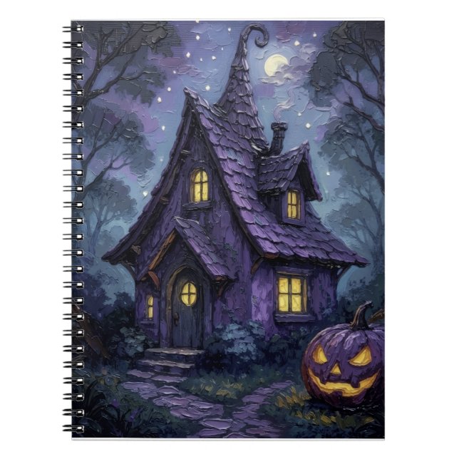 Caderno Espiral CabanaDaFlorestaAssombrada (Frente)