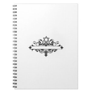 Caderno Espiral Cabeçalho Judeu Vintage