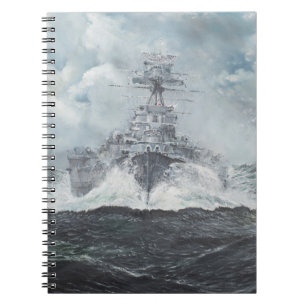 Caderno Espiral Cabeças da capa para Bismarck 23rdMay 1941. 2014