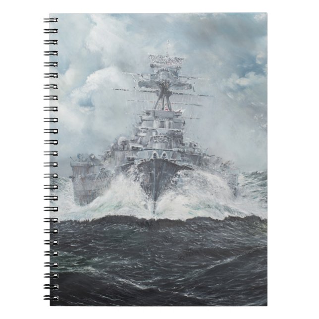 Caderno Espiral Cabeças da capa para Bismarck 23rdMay 1941. 2014 (Frente)