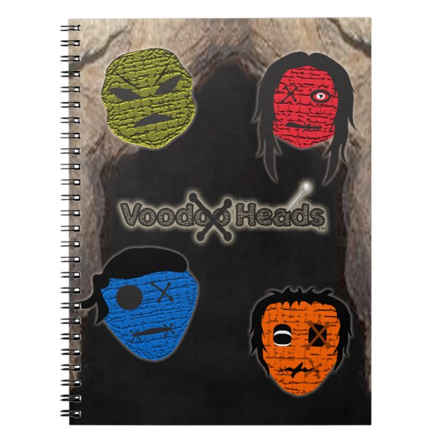 Caderno Espiral Cabeças Voodoo ~ Caverna (Frente)