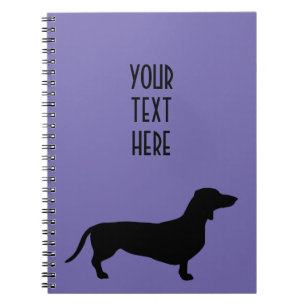 Caderno Espiral Cabelo Curto Dachshund - Silhouette 1