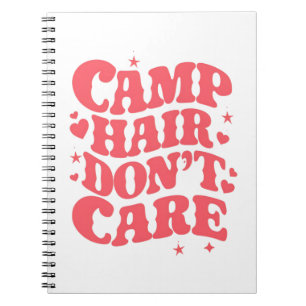 Caderno Espiral Cabelo de Acampamento Não Liga Verão Garotas de Ac
