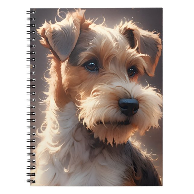 Caderno Espiral Cabelo de fios Fox Terrier Twilight (Frente)