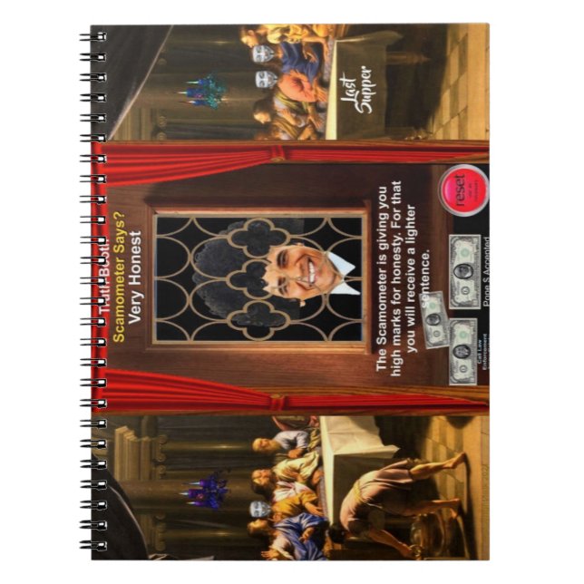 Caderno Espiral Cabine de Confissão (Frente)