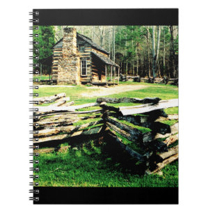 Caderno Espiral Cabine de registro na Cades Cove