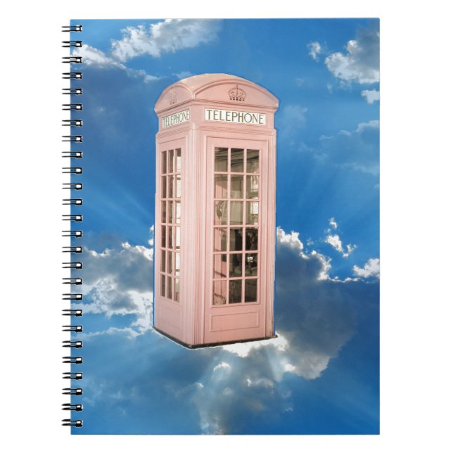 Caderno Espiral cabine telefônica (Frente)