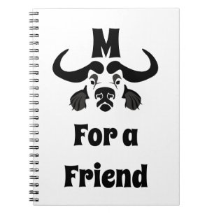 Caderno Espiral Cabo Buffalo Whimsical, a tinta preta