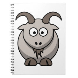Caderno Espiral Cabra engraçada da fazenda