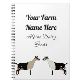 Caderno Espiral Cabra Leiteira Alpina Personalizada