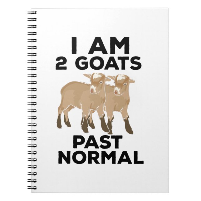 Caderno Espiral Cabras - Estou 2 Cabras Além do Normal (Frente)