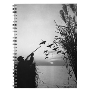 Caderno Espiral Caça do pato do homem