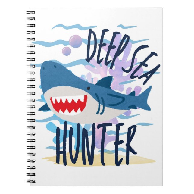Caderno Espiral caçador de águas profundas (Frente)