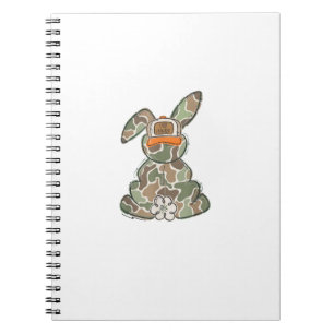 Caderno Espiral Caçador de Ovos Camo Páscoa Infantil Dia de Páscoa