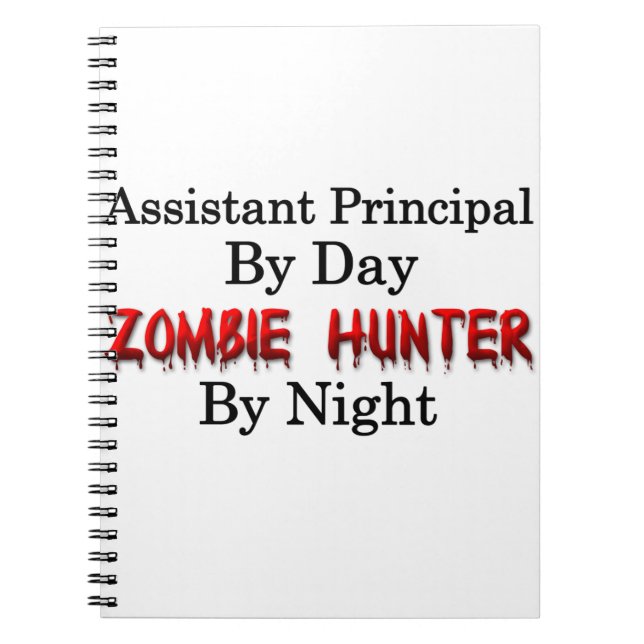 Caderno Espiral Caçador do assistente principal/zombi (Frente)