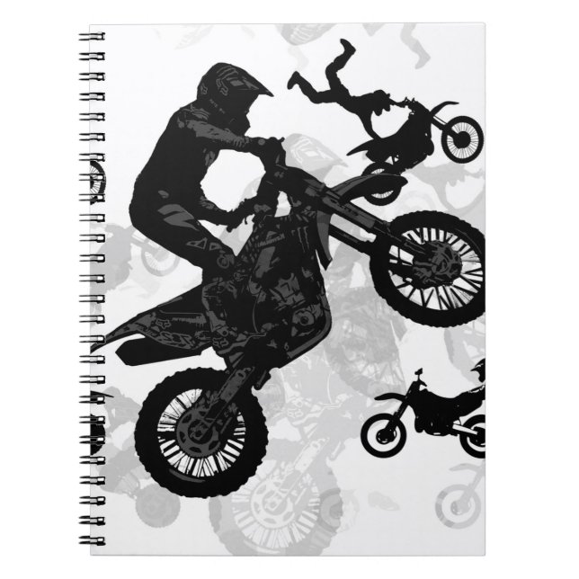 Caderno Espiral Caçadores Extreme Motocross (Frente)