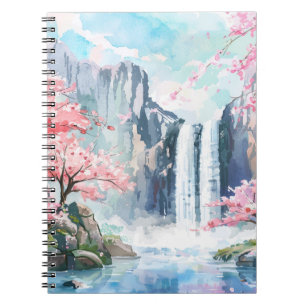 Caderno Espiral Cachoeira na Primavera