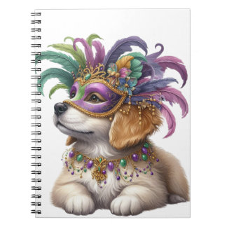 CADERNO ESPIRAL CACHORRO ADORÁVEL DE BOMBA DE FLUFFY VESTIDO PARA