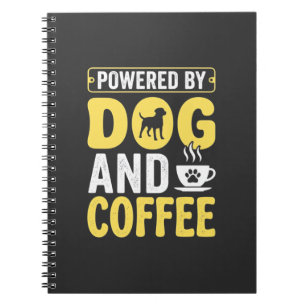 Caderno Espiral Cachorro Amante De Café Energizado Por Design