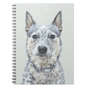 Caderno Espiral Cachorro Australiano - Arte Cachorro Original Boni